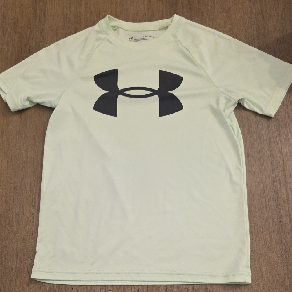 Under Armour Light Mint Performance Tee with Black Logo